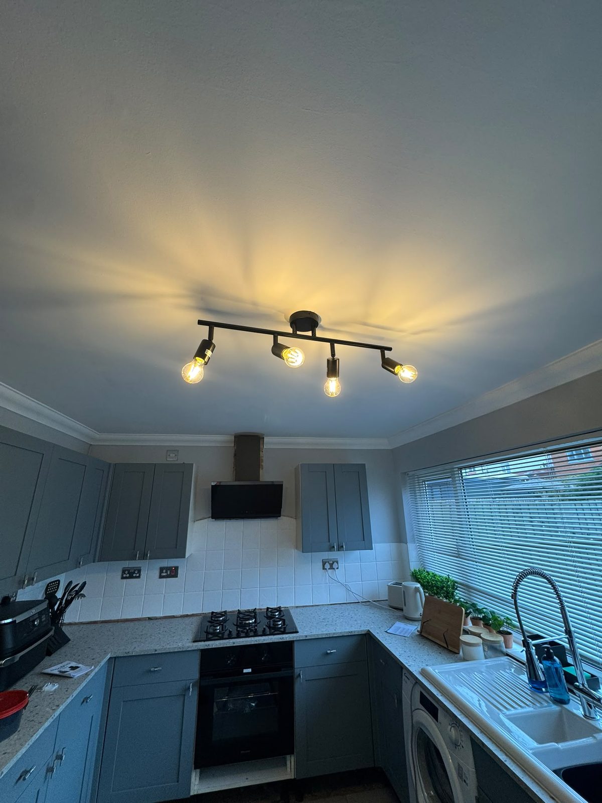 Kitchen spotlight bar installed and working