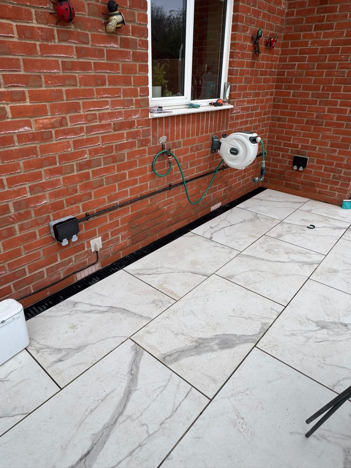 Outdoor power on a rear patio by RJ Energy Electrical Solutions near Selly Oak B29